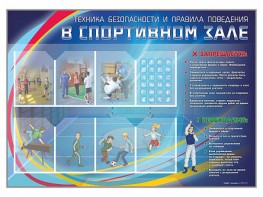 Стенд-уголок "Техника безопасности и правила поведения в спортивном зале" - fgospostavki.ru - Муравленко