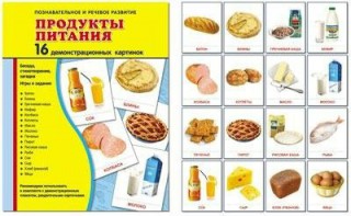 Демонстрационные карточки "Продукты питания" - fgospostavki.ru - Муравленко