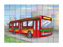 Магнитный пазл "Автобус" - fgospostavki.ru - Муравленко