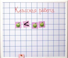 Магнитно-маркерная доска "Клетка" (86 см х 75 см) - fgospostavki.ru - Муравленко