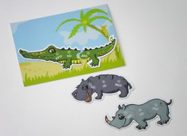 Магнитный пазл "Чей хвост?" - fgospostavki.ru - Муравленко