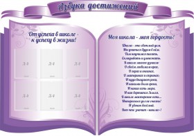 Стенд "Азбука достижений" (резной стенд из 3-х частей) - fgospostavki.ru - Муравленко