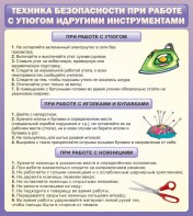 Стенд "Техника безопасности при работе с утюгом" - fgospostavki.ru - Муравленко