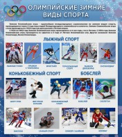 Стенд "Олимпийские зимние виды спорта" - fgospostavki.ru - Муравленко