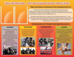 Стенд "Экстремизм-антисоциальное явление" - fgospostavki.ru - Муравленко