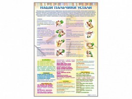 Стенд "Наши пальчики устали" (зарядка) - fgospostavki.ru - Муравленко